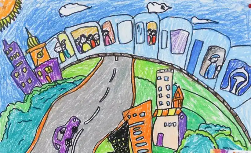 据了解,此次儿童画展览时间为6月1日-6月14日,地点为济南轨道交通1号