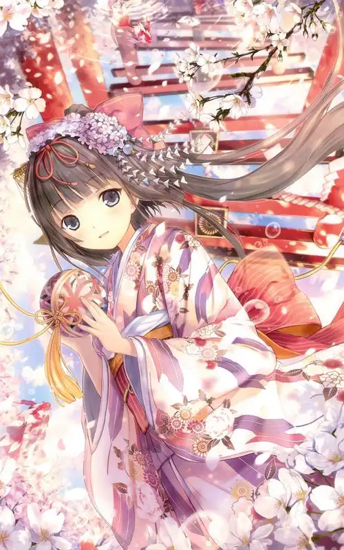 啊哈哈哈哈,毕竟咱们是漫吧,当然是分享67二次元中里和服少女!