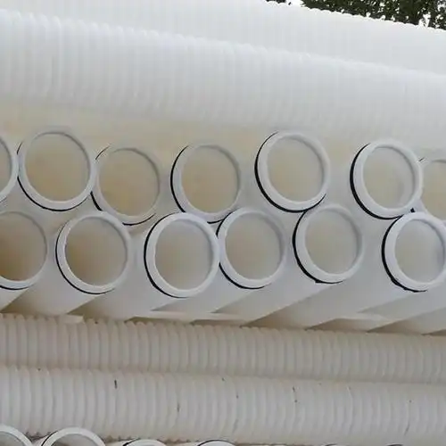 双壁打孔75型塑料波纹排水管简介