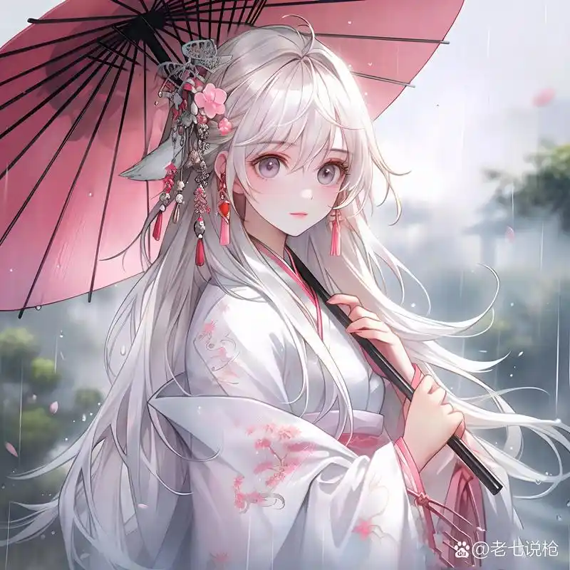 粉色系撑伞小姐姐来咯!▏古风女生头像