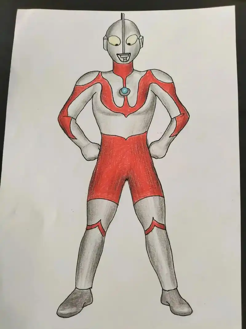 初代奥特曼绘画.#画画 #一起学画画 #手绘 #奥特曼简笔画 - 抖音