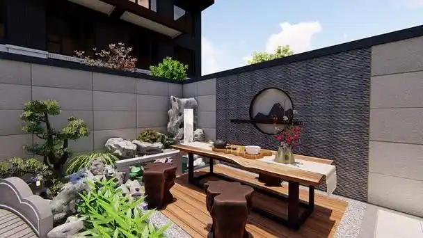 庭院设计经验:花园水景水池假山怎么做好看?看看这几十个案例