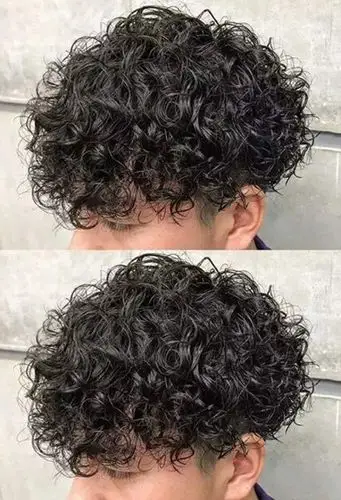 男生帅爆款小卷烫发大全高人气的短烫头发示范
