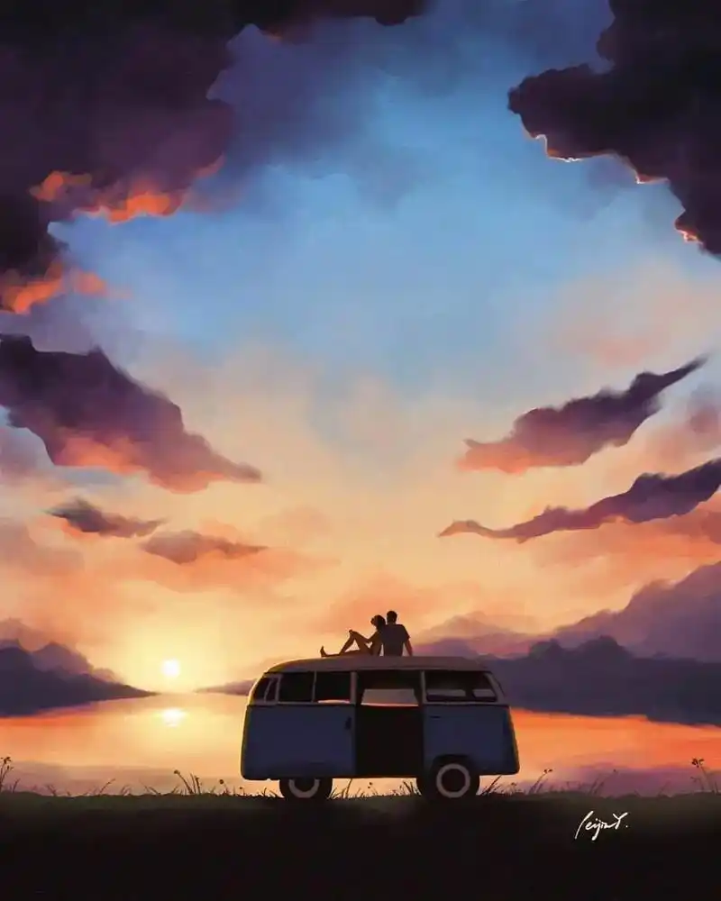 为一首歌配图 - 抖音