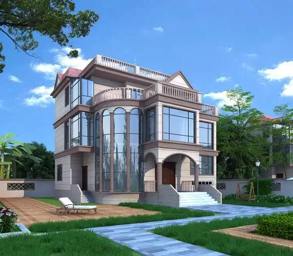 1992-别墅外景|空间|建筑设计|1992效果图 - 原创作品 - 站酷 (zcool)
