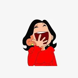 哈哈大笑的女士