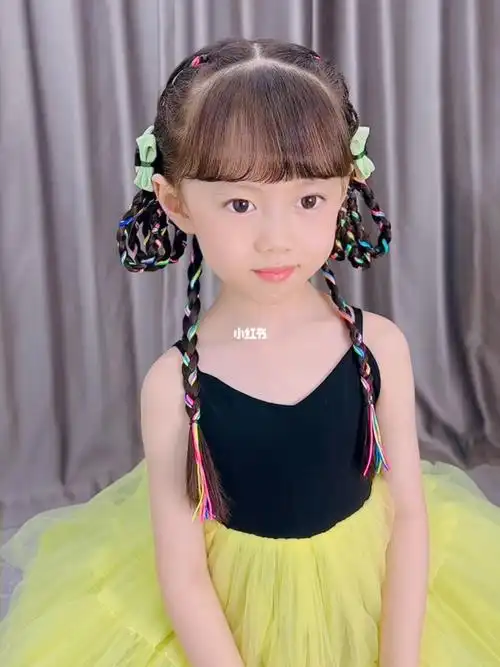 78甜酷彩绳编发