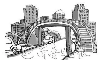 过天桥的小车简笔画未来桥样子的简笔画人行天桥简笔画如何画小学一