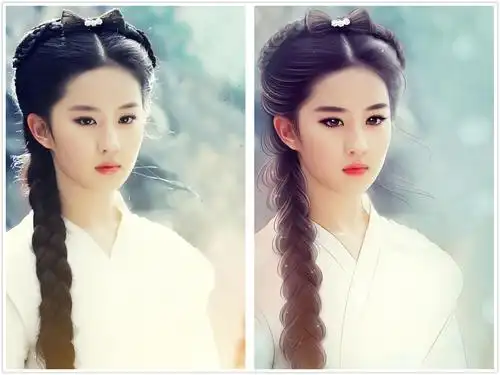 原创女星古装手绘图刘亦菲热巴唐嫣杨紫真是太美太美太美了