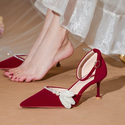 原创绣花婚鞋女结婚新娘七月荷汉服增高凤凰已售16￥159券后