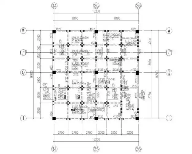 两层框架结构科研产业用房含人防地下室结施-混凝土结构施工图-筑龙