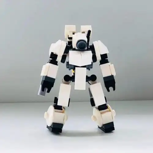 「moc图纸分享」乐高迷你小队白色机甲-乐高课程-柚子积木论坛