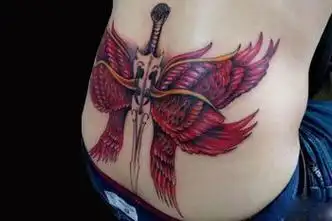 写实风六翼天使纹身天使纹身5
