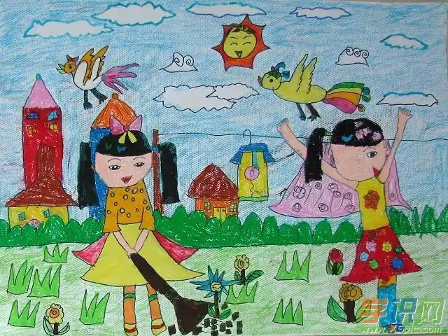 五岁儿童画绘画作品