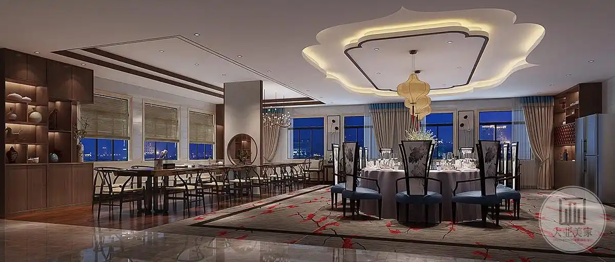 私人会所600平新中式装修效果图