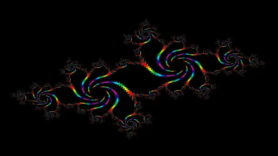 创意分形几何图形高清宽屏桌面壁纸