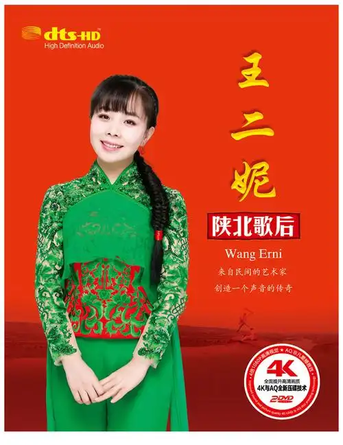 王二妮专辑陕北歌后正版车载dvd碟片民族歌曲车用音乐mv唱片