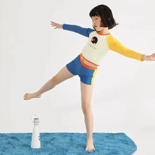 tyakashakids塔卡沙童装泳衣男女童夏分体泳衣儿童游泳衣小镇