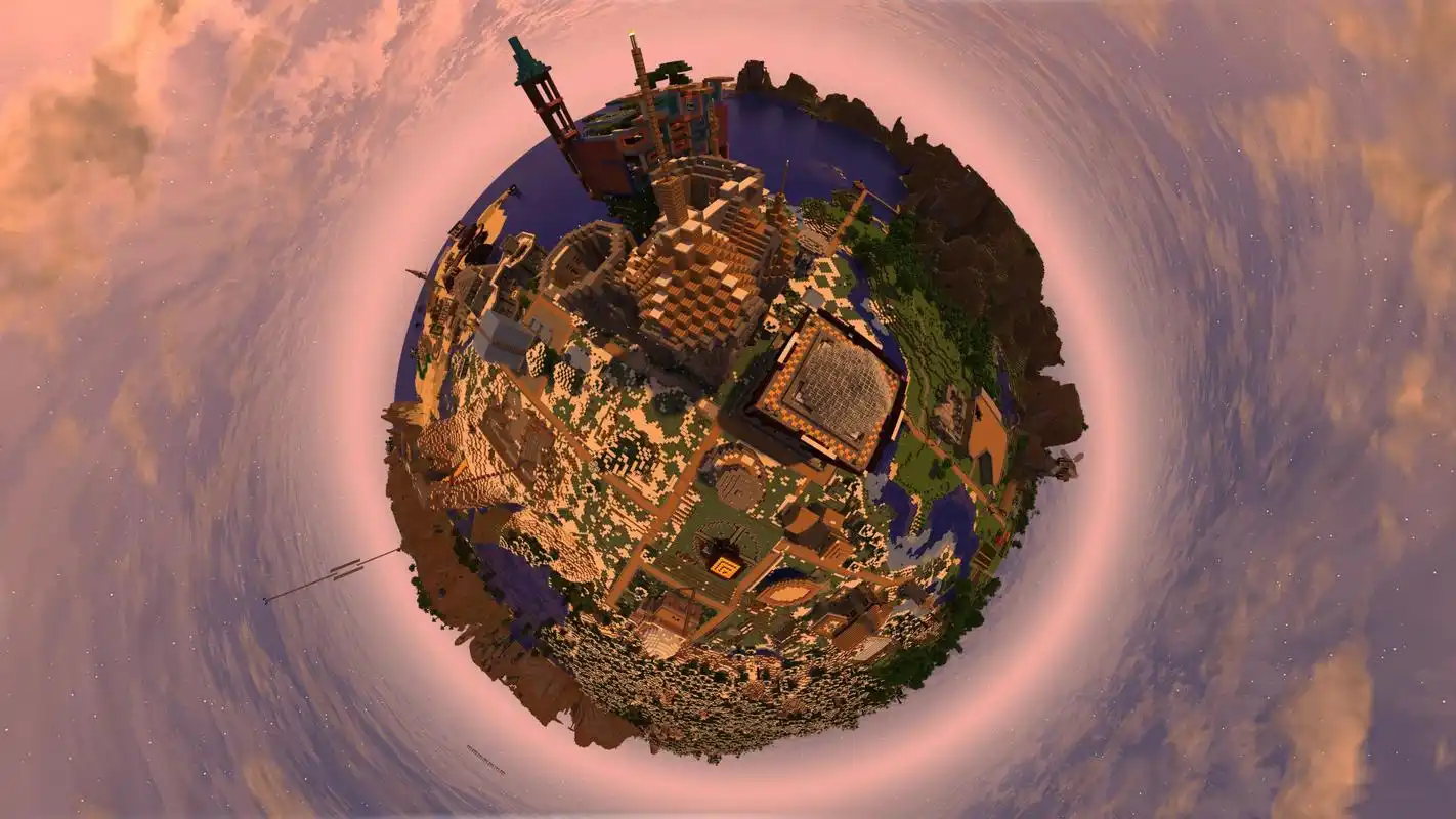 创意全景球风景高清宽屏桌面壁纸