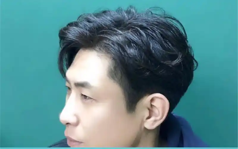 活动作品烟台男士三七分纹理烫