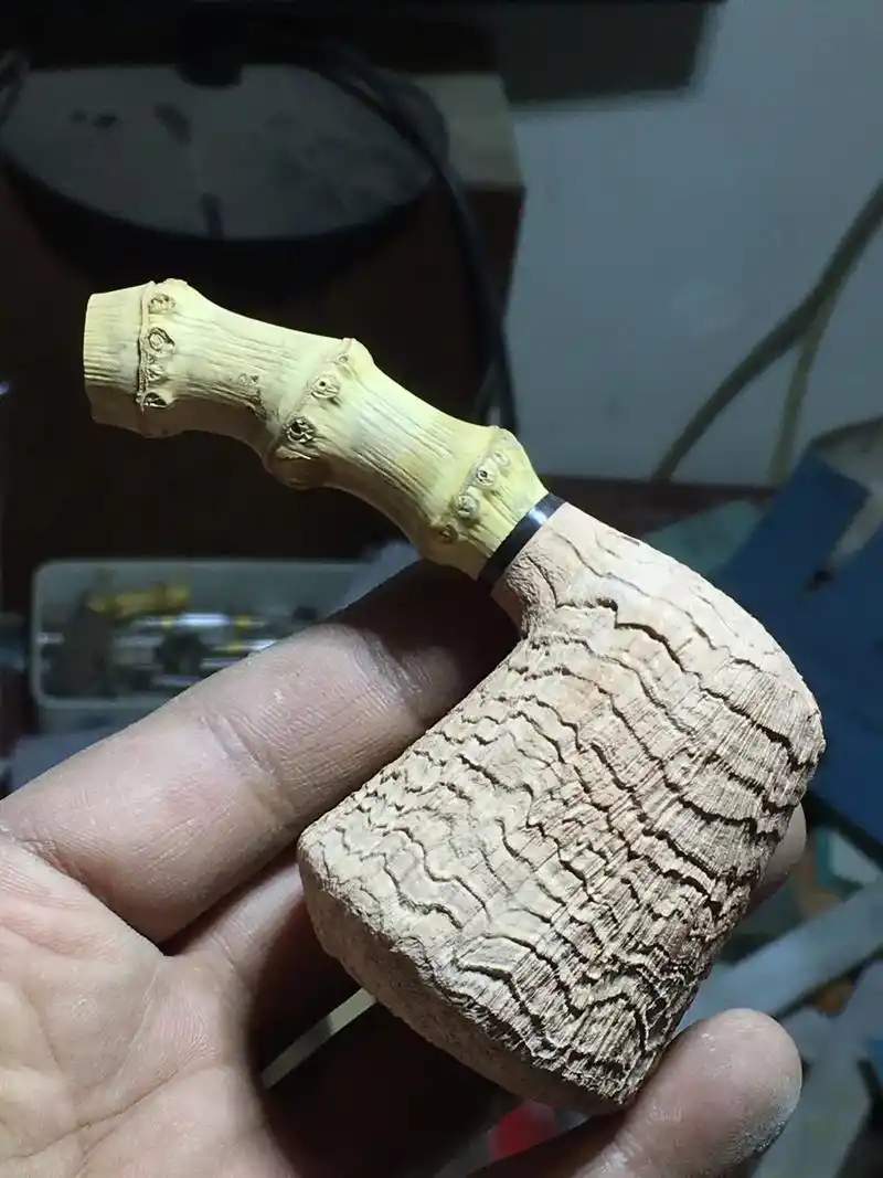 华英雄手工烟斗深度喷砂#冰冷长街#王杰 - 抖音