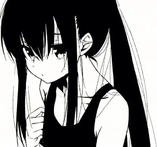 黑白女动漫头像