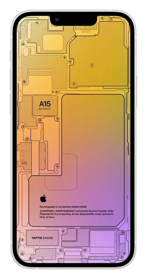 一组iphone内部结构壁纸太好看了吧