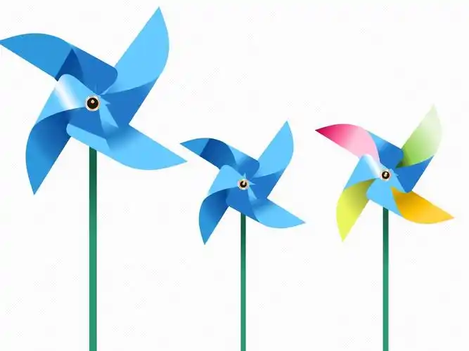 矢量小作品风车