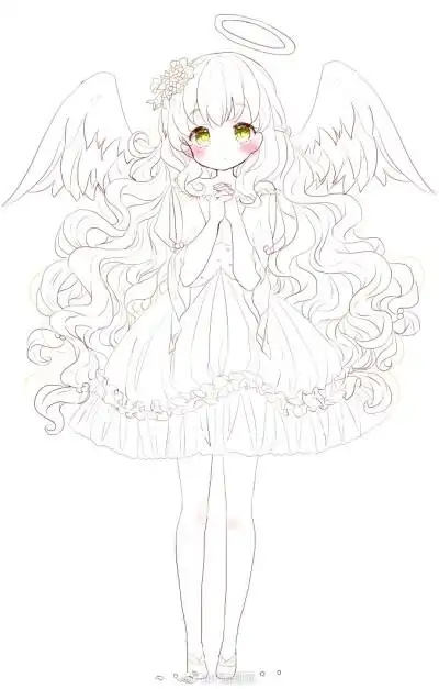 线稿女生 - 堆糖,美图壁纸兴趣社区