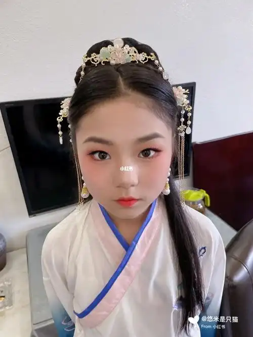 六一儿童汉服妆容汉服表演妆古风宜宾化妆