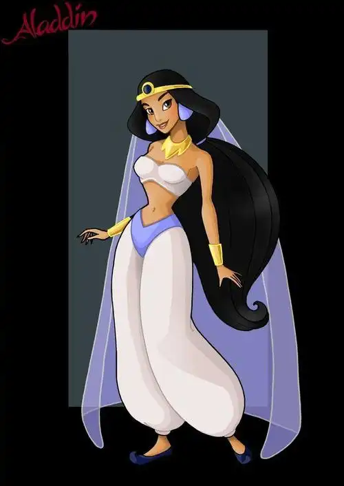 princess jasmine (poor iago)