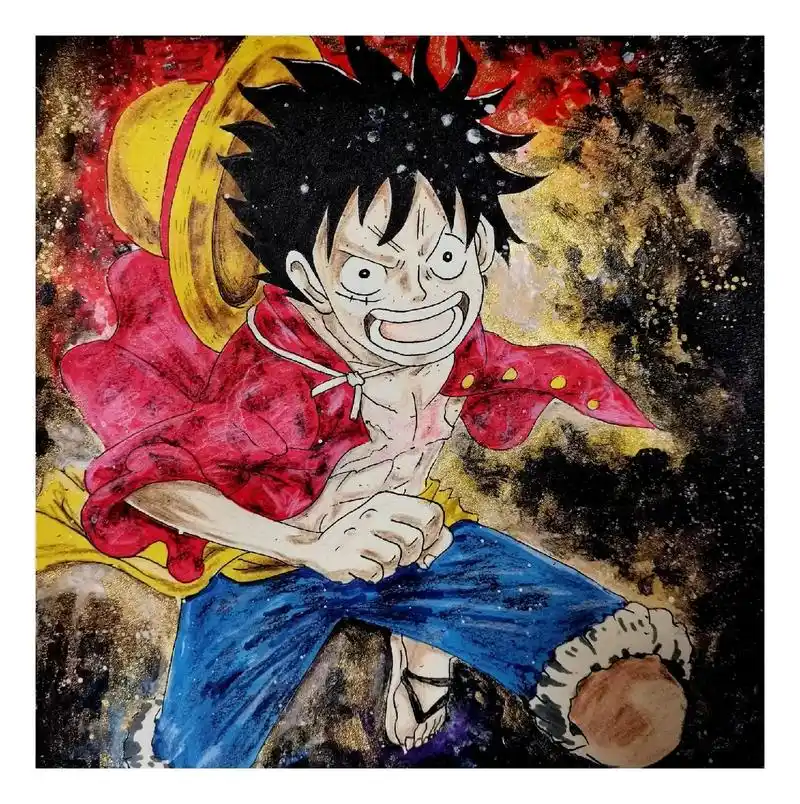 海贼王草帽小子路飞手绘步骤图