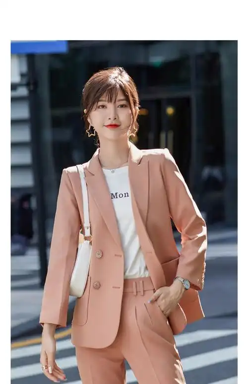 粉色单件西装a002 s【图片 价格 品牌 报价】-京东