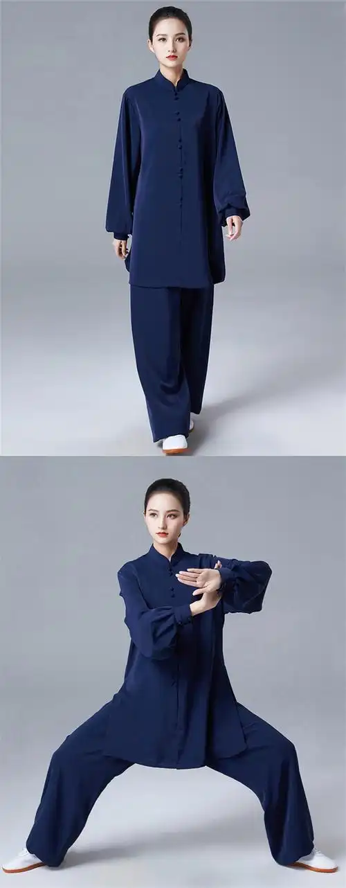 堂白色改良新式太极服女装新款时尚夏天太极拳练功服春秋陈家沟同款