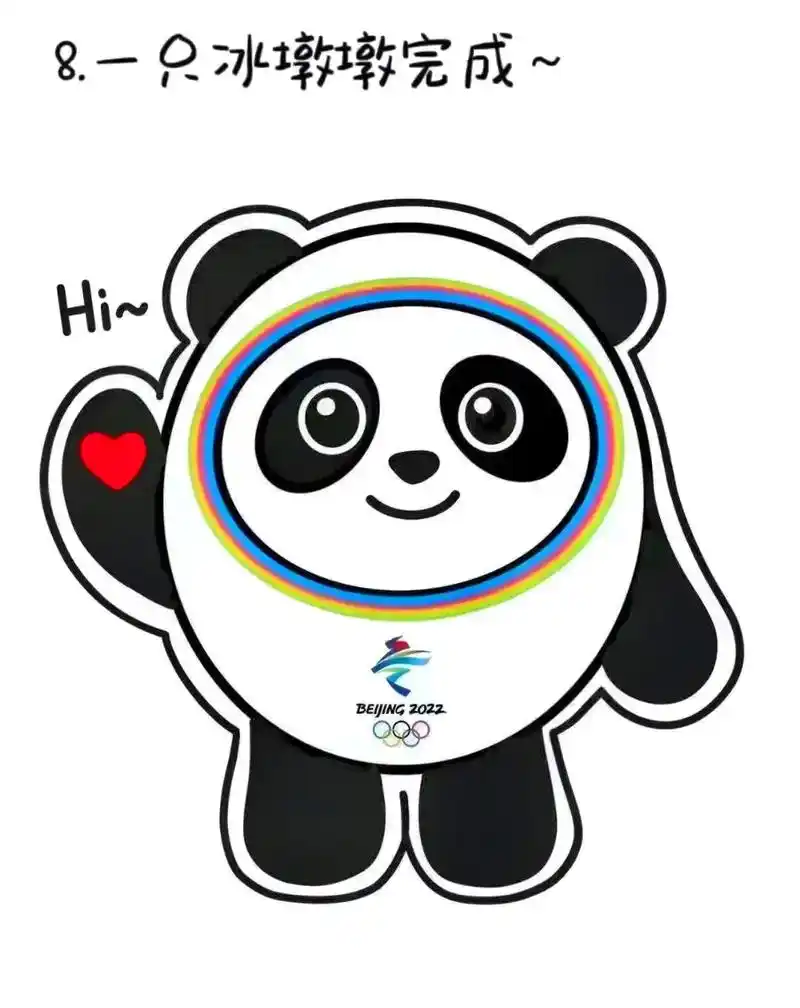 简单又好看的冬奥会吉祥物冰墩墩,一起来画吧,买不到就画一只送 - 抖