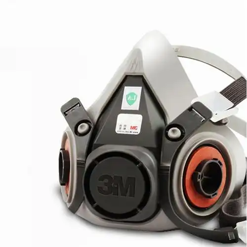 3m6200半面罩防尘防毒自吸呼吸面罩使用劳保防护面罩6200半面罩