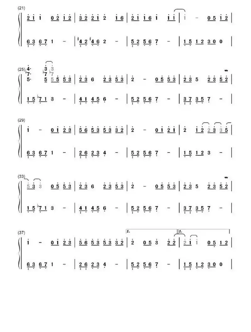 《青花瓷》钢琴简谱