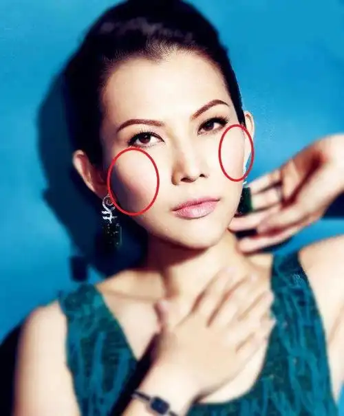 而且由于她的五官本来就不是明艳大气那一挂的,在高颧骨的对比下不但