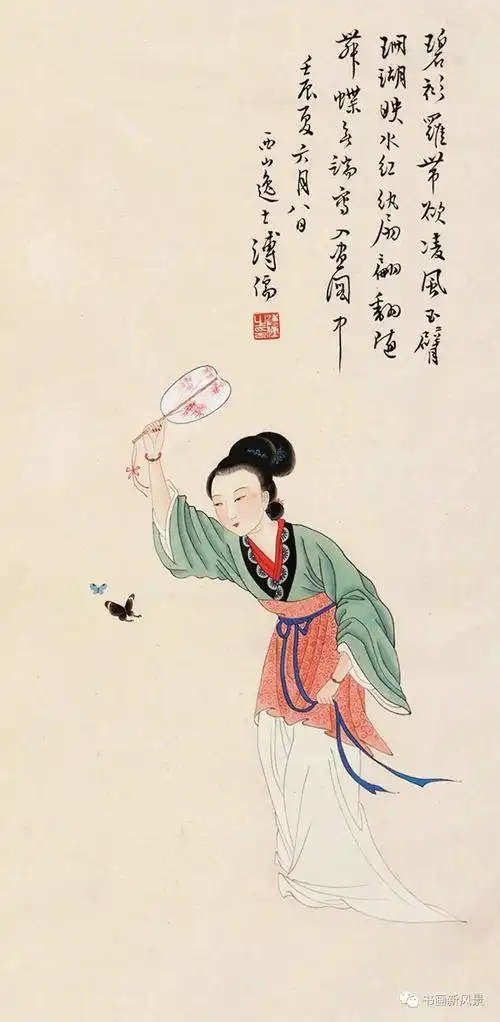 一诗一画一仕女,一心一境一个人