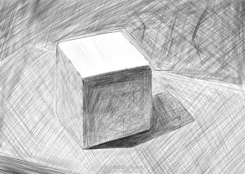 动漫插画基础单个几何体素描关系练习