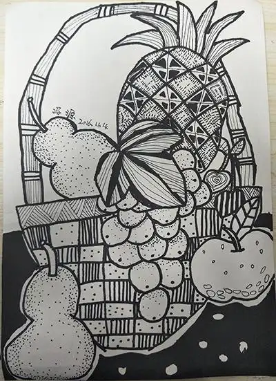 线描《狮子》_高端儿童美术培训小画童官网 — 专注4-12岁儿童美术