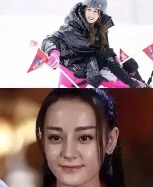 原创迪丽热巴一化妆就出油看到未补妆的照片网友差别太大