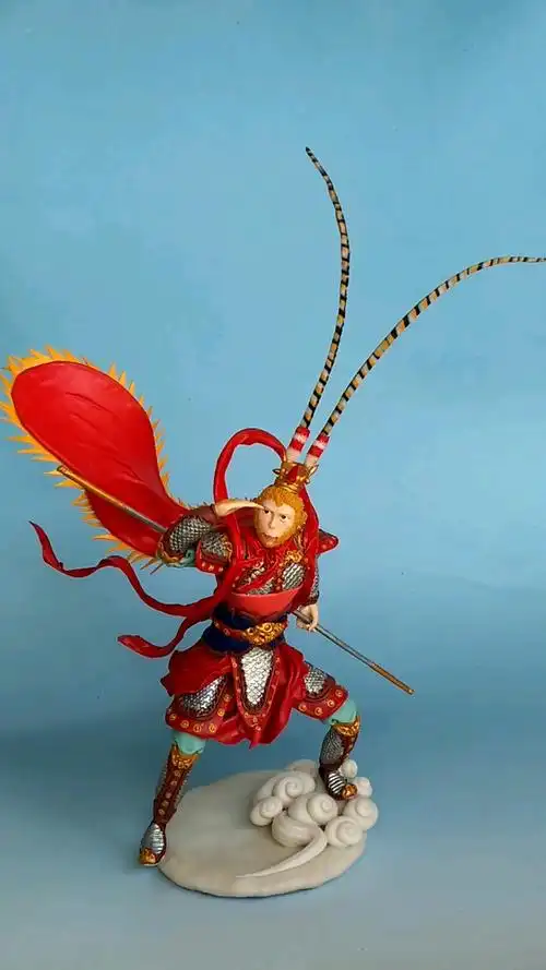 徐真面塑手作订单作品西游记齐天大圣孙悟空