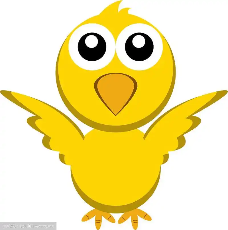 可爱的小鸟人物卡通