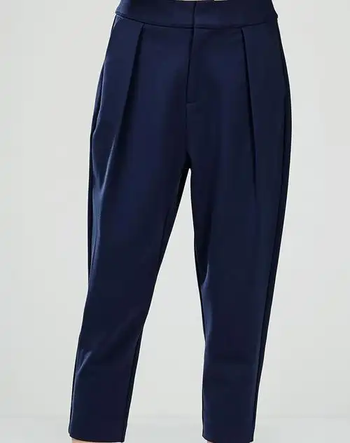 藏蓝色摩登简洁舒适裤子