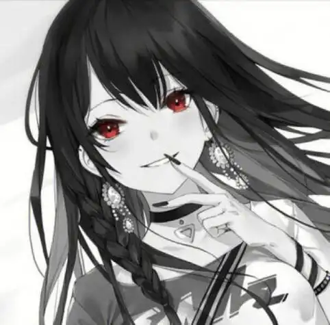 黑暗系动漫头像女冷酷霸气 动漫暗黑系头像女