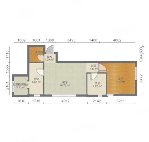 富力尚悦居  光明中  . 精装修一居室