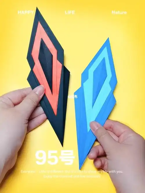 折纸飞镖  #折纸教程  #飞镖