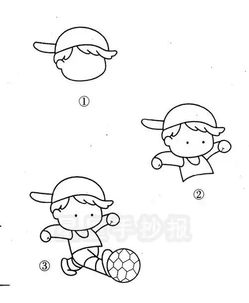 儿童课余时间简笔画