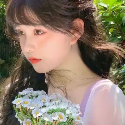 女生头像可爱呆萌真人甜美粉色系